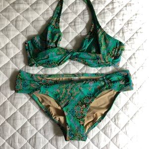 J.Crew Halter Top and Bikini Bottom Swimsuit